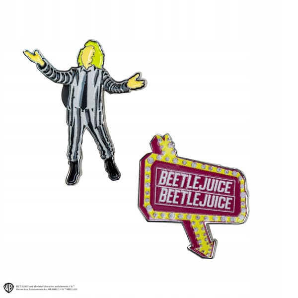 Set of 2 badges, Beetlejuice