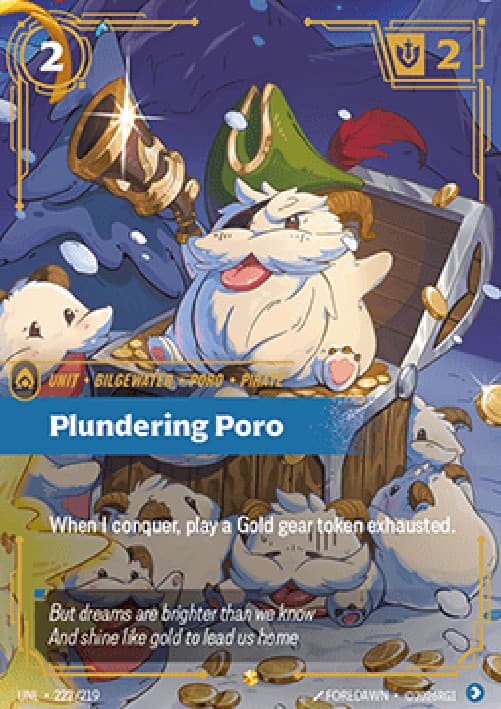 Riftbound UNL Plundering Poro