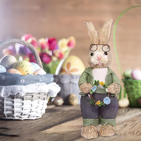 Symulation Rabbit Desktop Figurine, Children's Toys, Garden A
