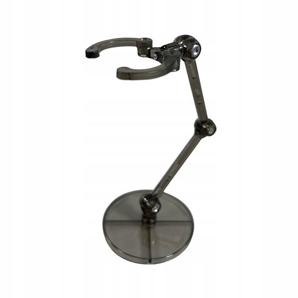 Action Bases Flexible doll stand Support stand, 1 inch, transparent, black