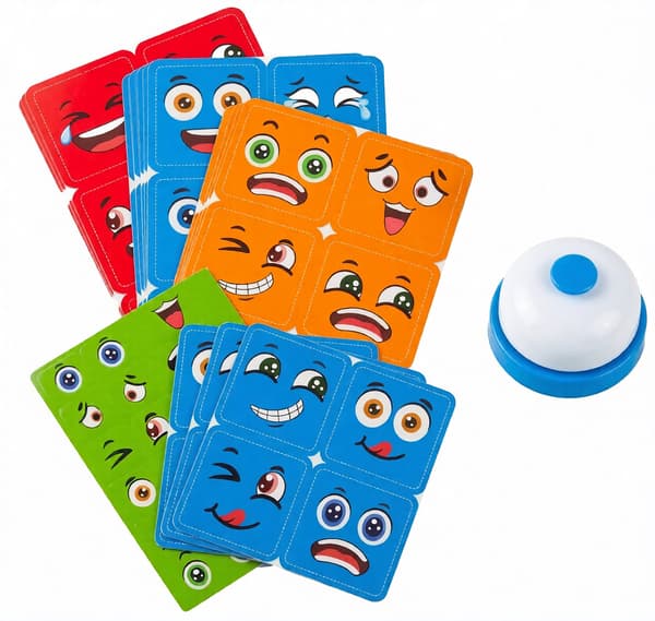 ARCOURSE LOGIC GAME: SMILIES, DICE, EMOTIONS, PUZZLE-SOLVING