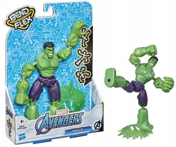 Hasbro Bend and Flex Avengers Hulk E7871 action figure