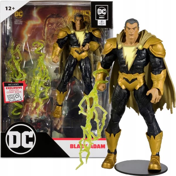 DC MULTIVERSE BLACK ADAM ORIGINAL ARTICULATED FIGURE: BLACK ADAM + COMIC BOOK