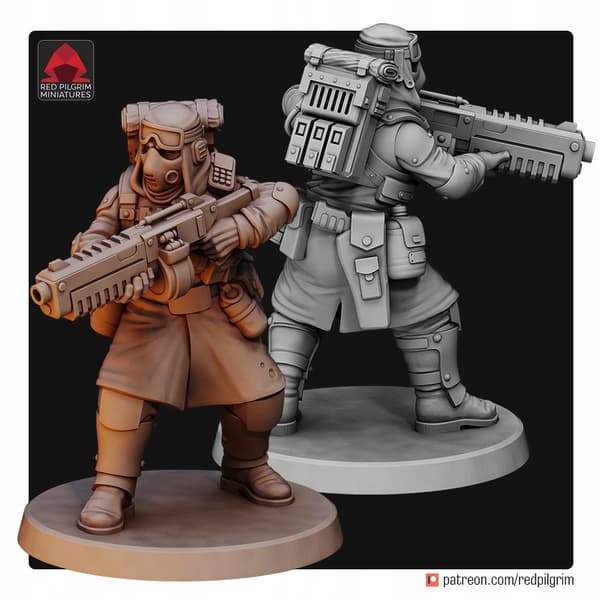 Desert Hawks-rekrutter x5 Red Pilgrim Miniatures 28