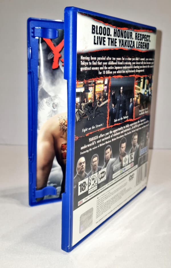 Yakuza PS2 game, 3XA disc, in excellent condition