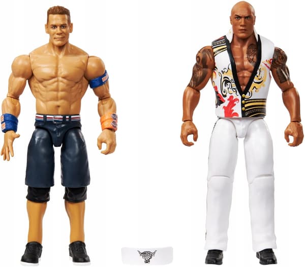 MATTEL WWE Main Event Showdown: The Rock (Final Boss) & John Cena Figures