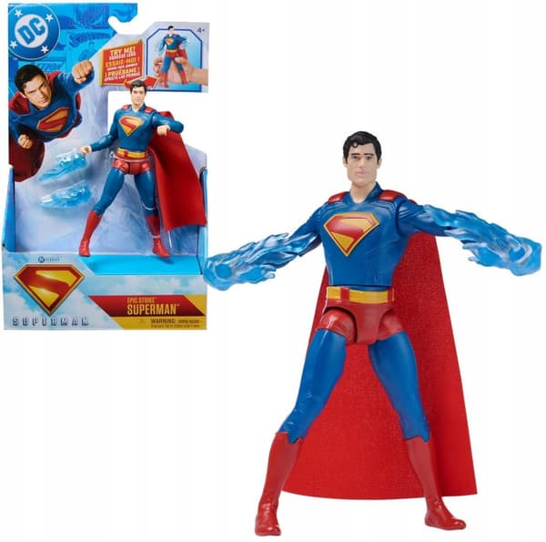 DC COMICS EPIC STRIKE SMALL ARTICULATED SUPERMAN FIGURE 15 cm