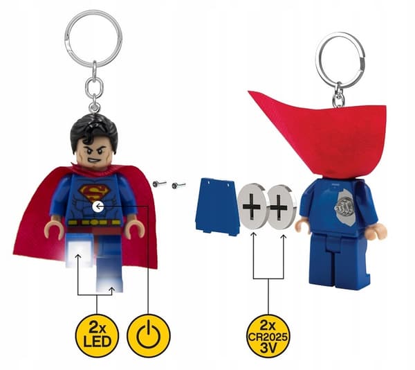 LEGO - DC COMICS - LED KEYRING - SUPERMAN (4002036-KE39H)