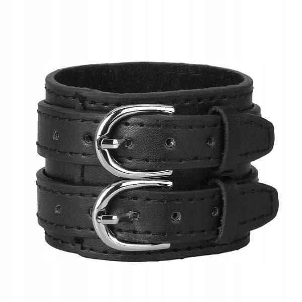 Men’s PU Leather Accessory with Double PU Leather, Black