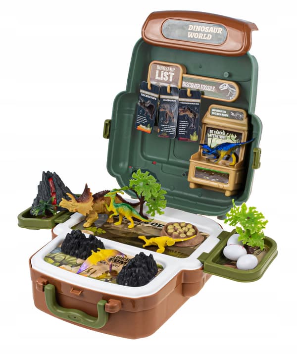DINOSAUR FIGURES – LITTLE EXPLORER RESEARCH STATION – DINOSAUR BACKPACK