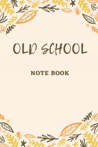 Old school: an old-school notebook To jot down the most important ideas in