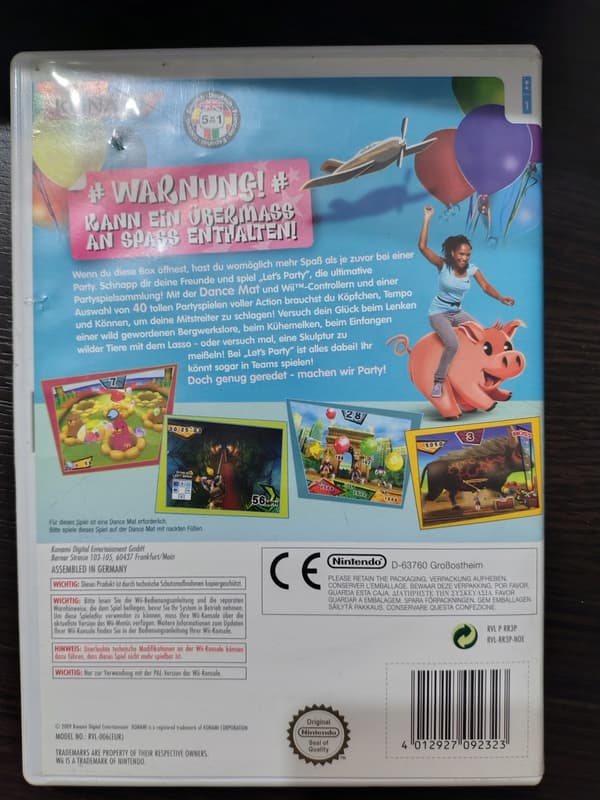 Let's Party Nintendo Wii + mat