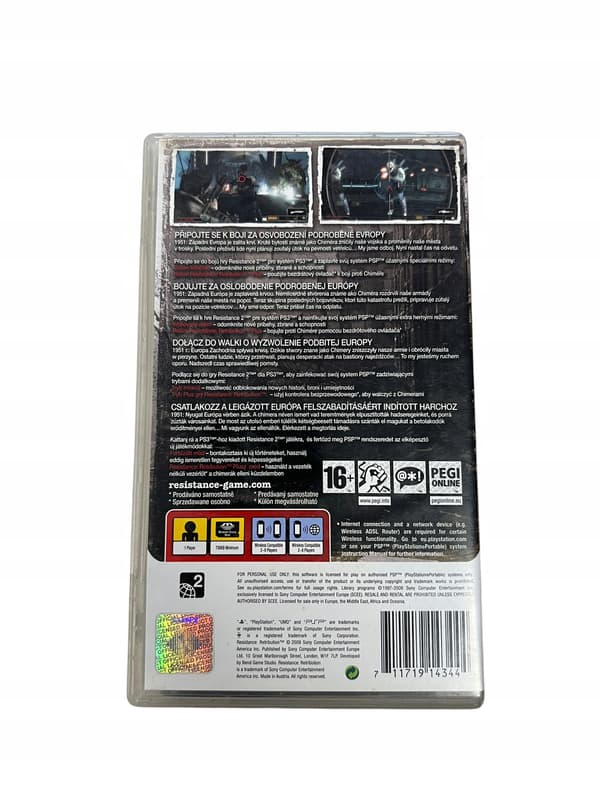 RESISTANCE: RETRIBUTION PlayStation Portable (PSP) boxed version