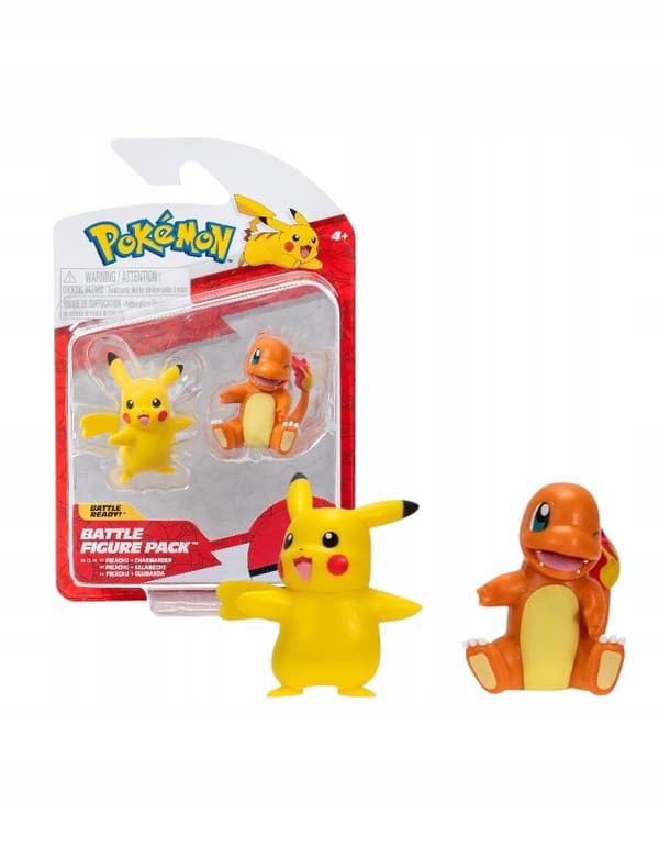 ORIGINAL POKÉMON MINIFIGURES – PIKACHU + CHARMANDER BATTLE FIGURE PACK