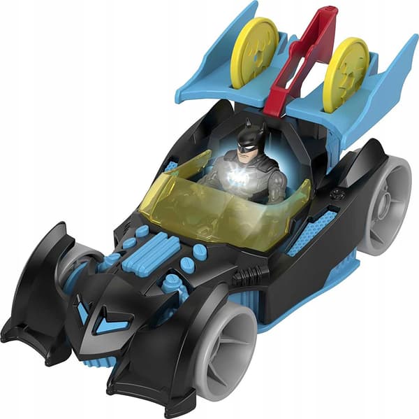 IMAGINEXT DC BAT-TECH BATMOBILE AND BATMAN FIGURINE + TOY CAR