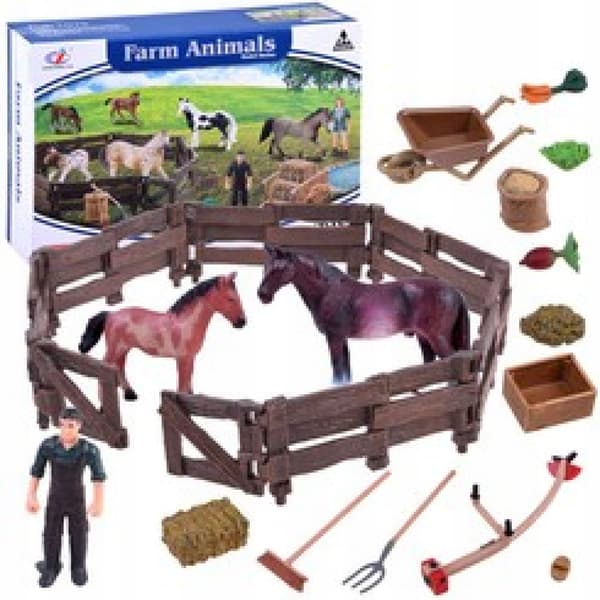 ZA2991B Farm Horse Set Figurines