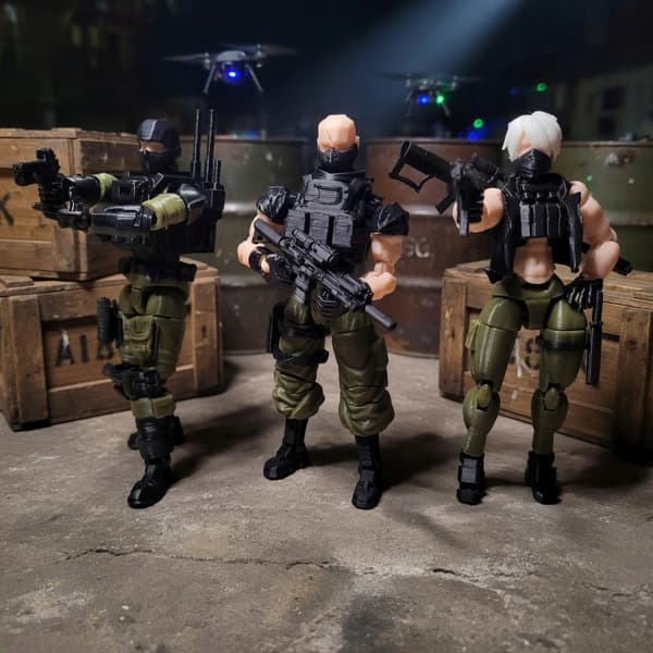 3D figurine – Tactical soldier with Dummy13 kit