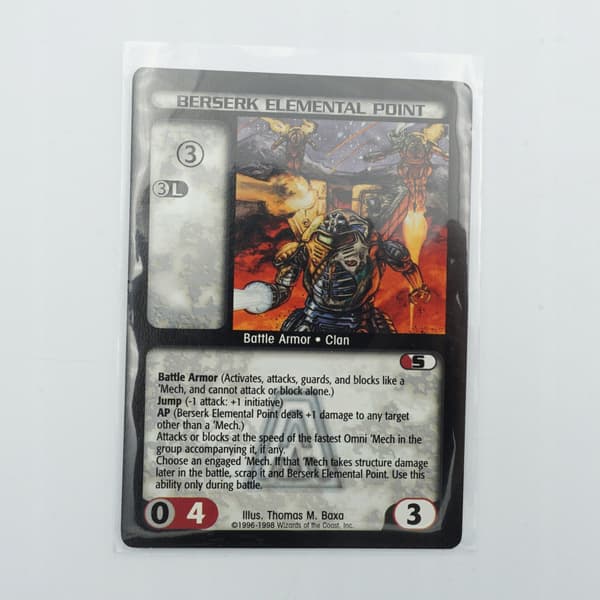BattleTech CCG Trading Card Game: Berserk Elemental Point