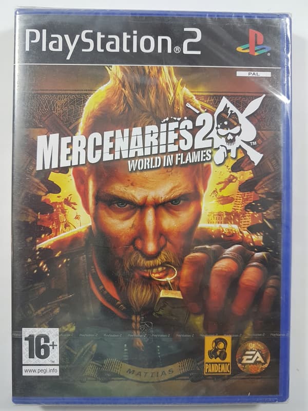 MERCENARIES 2: WORLD IN FLAMES / PS2 / NEW /