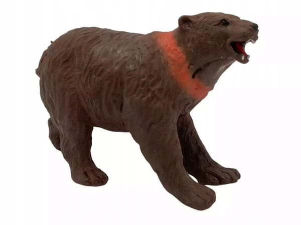 Rubber figurine, grizzly bear.