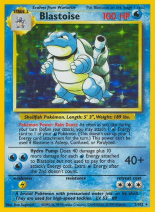 Pokemon TCG Blastoise