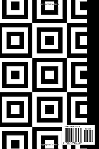 Notebook: Black and White Cubes