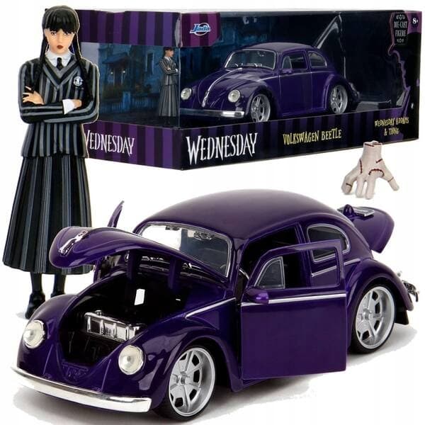 Jada Wednesday VW Beetle 1:24