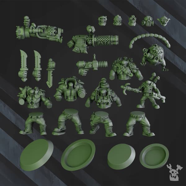 Blak Orks Mob v2 x6 DakkaDakkaStore