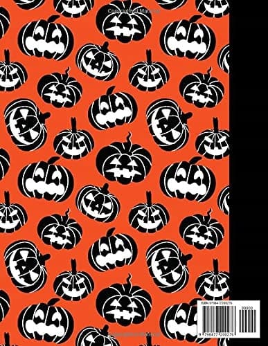 Composition Notebook: Pumpkin Marble Wide-Ruled Paper Subject Book (Schoo