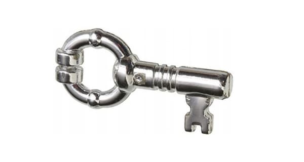 051A14. Lego 40359a silver key – Silver/Chrome Silver – 1 piece