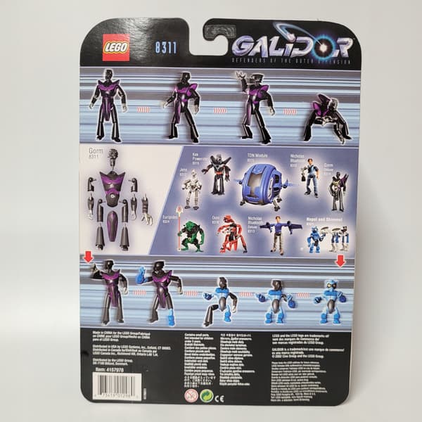 Lego Galidor Gorm 8311 figure, MISB, 2002