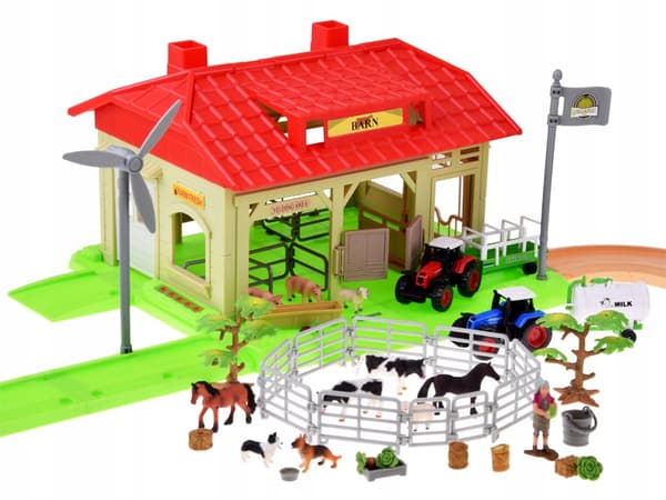 LARGE FARM FARMING TRACTORS ANIMALS