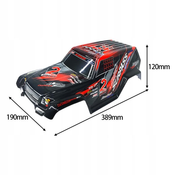 RC Car Shell Canopy Hobby Toy Vehicle Accessories Modification Durable Kids'