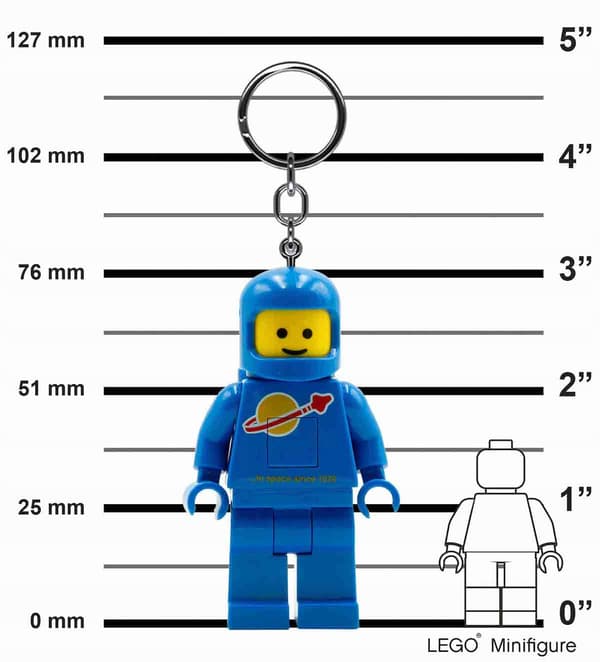 LEGO LED TORCH KEYRING – SPACE CLASSIC ASTRONAUT – BLUE