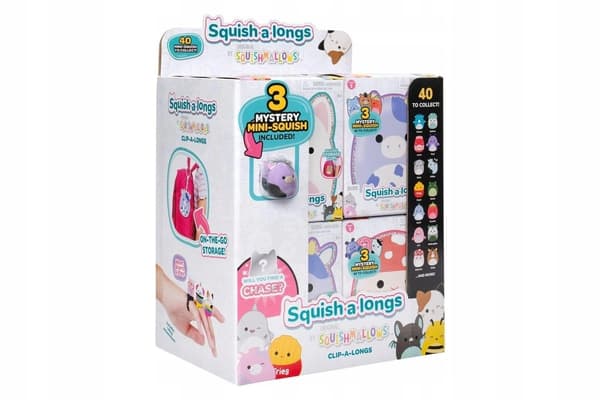 Squishmallows: Squish-a-longs – Clip-a-longs 3-pack