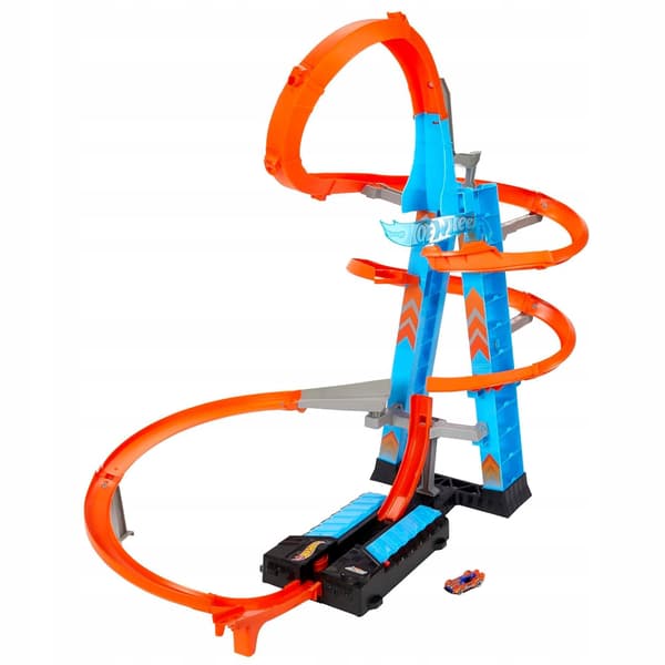 Hot Wheels Sky-High Crashes Tower – 80cm race track