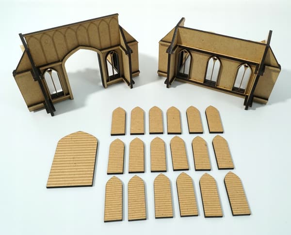 Wargaming Complex MDF Model: Gothic Terrain Works – Ruined Chapel Bunker