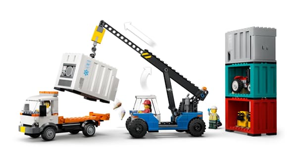LEGO City 60509 Harbour Freight Train, Crane and Lorry