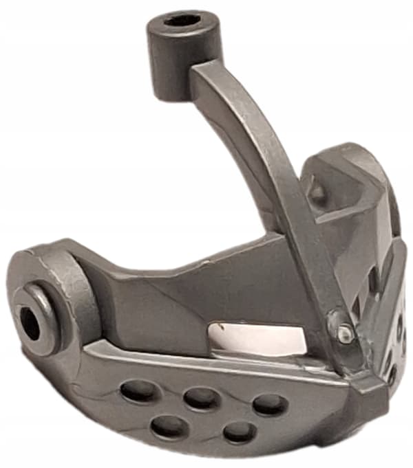 153h20b Lego helmet visor x126 grey silver
