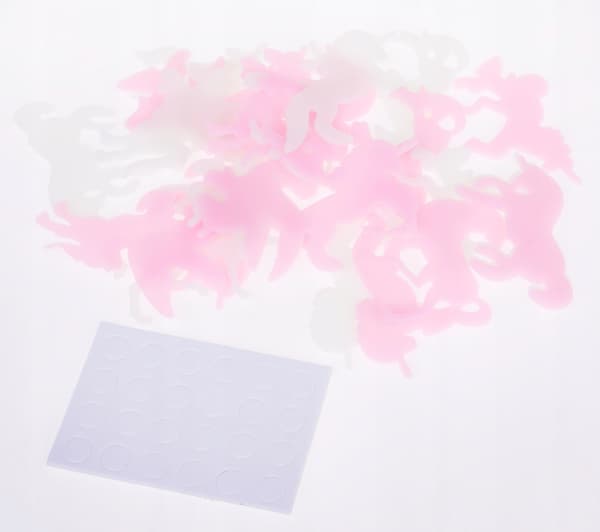 Glow-in-the-dark stickers – unicorns, 24 pcs.