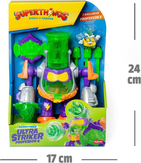 ROBOT WITH ACCESSORIES, 1 EXCLUSIVE FIGURINE AND 3 PROJECTILES