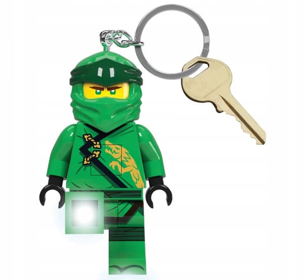 LEGO NINJAGO LED TORCH KEYRING – LLOYD FIGURINE KEYRING WITH TORCH