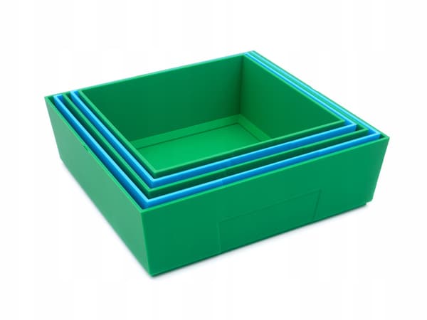 Block sorter, stackable container for sorting blocks