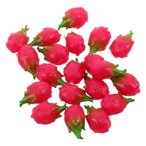 20 Vibrant Mini Fruit Figurines with Dragon Fruit Detail for Dolls