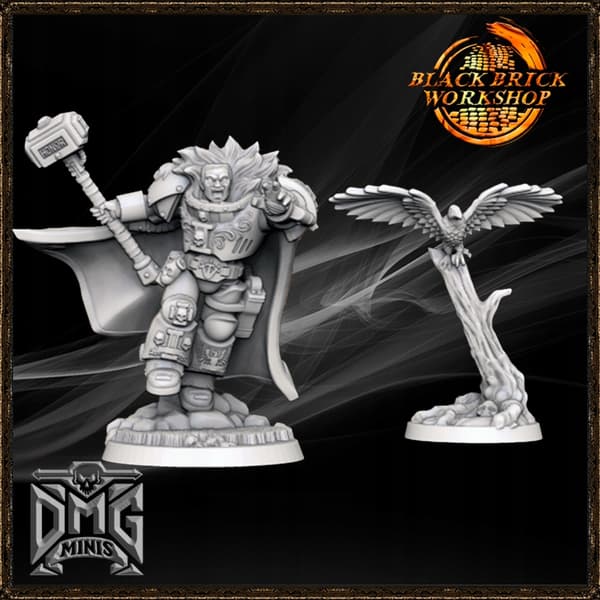 Inquisitor Cortez in heavy armour – a proxy model for D&D and GURPS