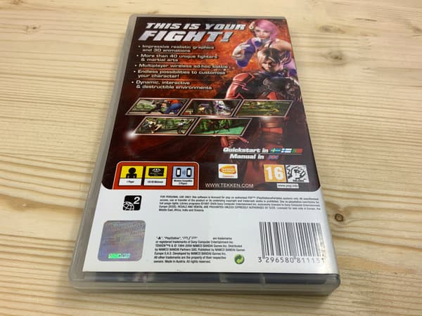 TEKKEN 6 – PSP disc, in excellent condition, complete set