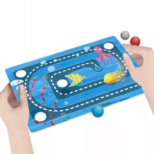 Headu: A wooden toy that helps develop coordination by guiding a ball