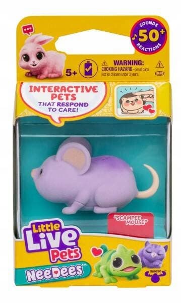 LITTLE LIVE PETS NeeDees Mouse 50 Sounds