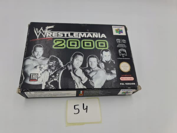 NINTENDO 64 WRESTLEMANIA 2000 CARTON BOX PAL VERSION