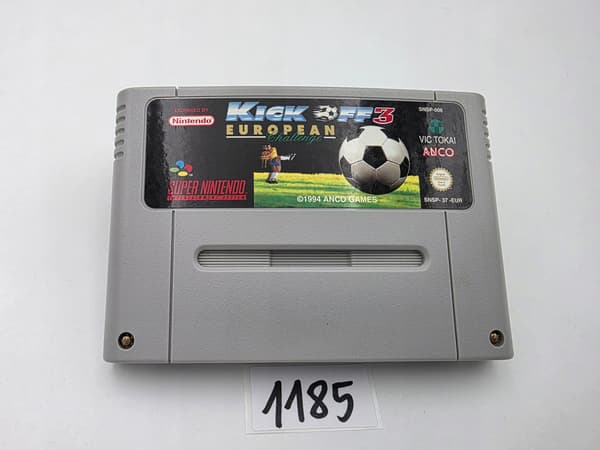 NINTENDO SNES KICK OFF 3 EUROPEAN CHALLENGE ORIGINAL